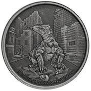 Tokelau: Komodo Dragon A.I. Apocalypse 1 oz Silver 2022 Antiqued Coin 