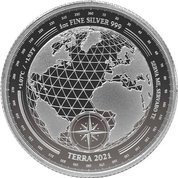 Tokelau: Terra 1 oz Silver 2021