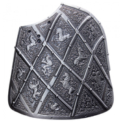 Trellised Targe Shield 2 oz Silver 2023 Stackable High Relief Antiqued 