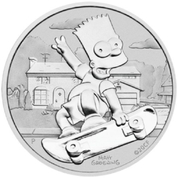 Tuvalu: Bart Simpson 1 oz Silver 2020