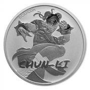 Tuvalu: Street Fighter - Chun Li 1 oz Silver 2022