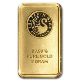 5 gram Gold Bar Perth Mint