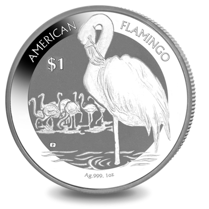 American Flamingo 1 oz Silver 2021