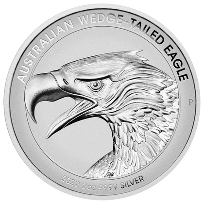 Australian Wedge-Tailed Eagle 2 oz Silver 2022 Enhanced Reverse Proof High Relief Piedfort Coin