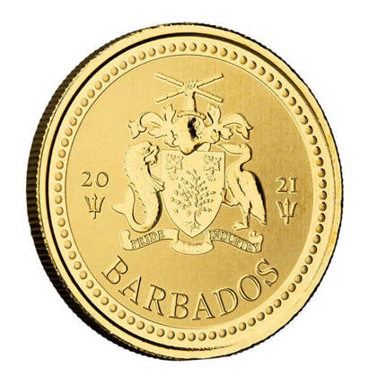 Barbados: Trident 1 oz Gold 2021