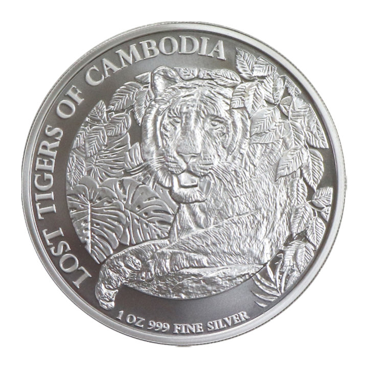 Cambodia: The Lost Tiger of Cambodia 1 oz Silver 2023 