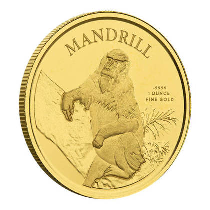 Cameroon: Mandrill 1 oz Gold 2021 Proof
