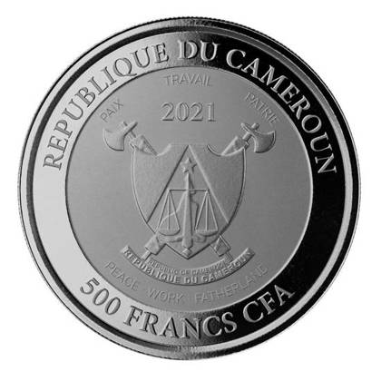 Cameroon: Mandrill 1 oz Silver 2021