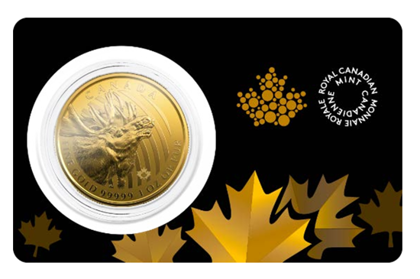 Canadian Golden Moose 1 oz Gold 2019