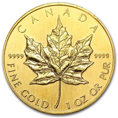 Canadian Maple Leaf 1 oz Gold 1990