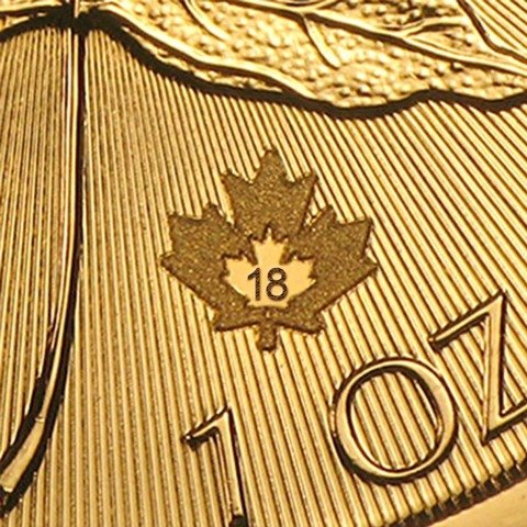 Canadian Maple Leaf 1 oz Gold 2018