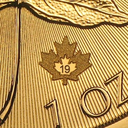 Canadian Maple Leaf 1 oz Gold 2019