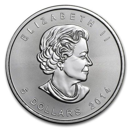 Canadian Maple Leaf 1 oz Silver 2014