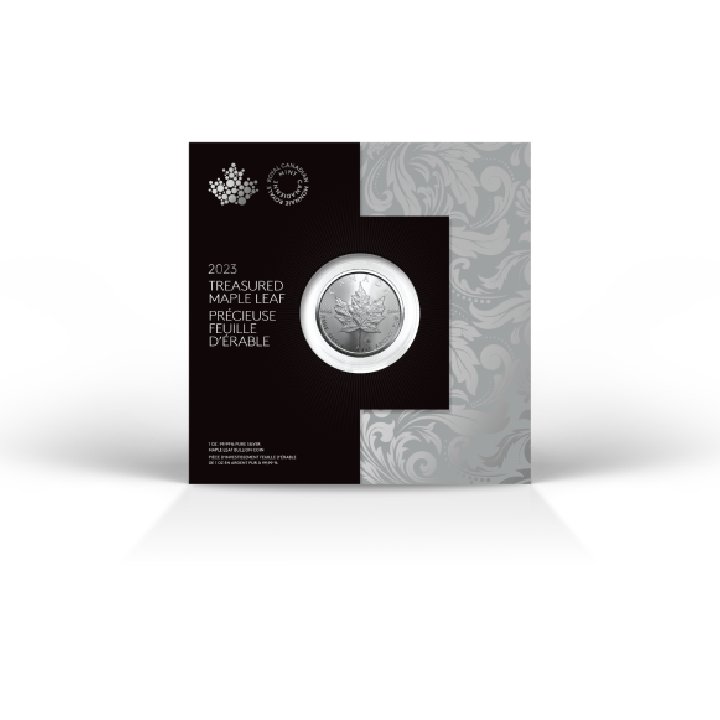 Canadian Maple Leaf 1 oz Silver 2022 Treasured 