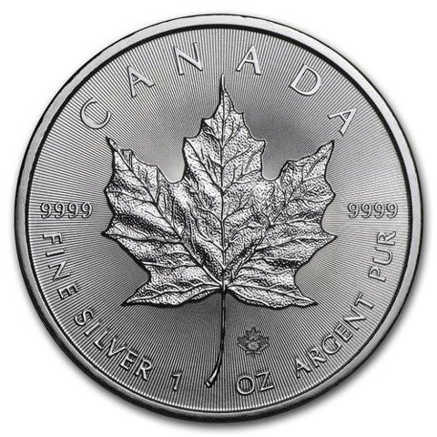 Canadian Maple Leaf 1 oz Silver Random Year circulating