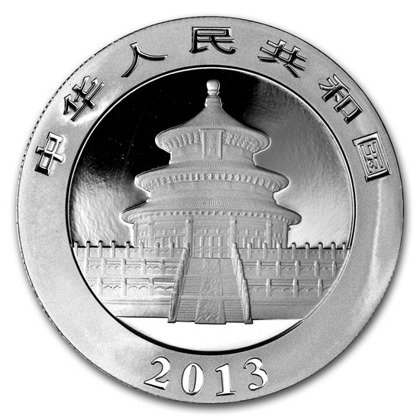 China Panda 1 oz Silver 2013