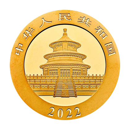 China Panda 30 gram Gold 2022
