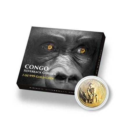 Congo: Silverback Gorilla 1 oz Gold 2021