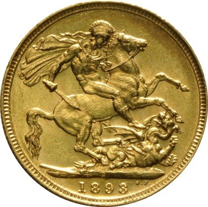 Gold Sovereign Victoria Jubilee- Great Britain 1887-1893