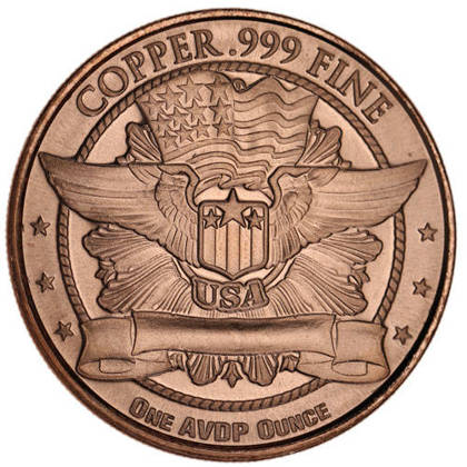 Lincoln Head 1 oz Copper 