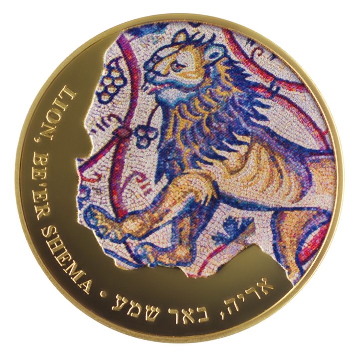 Lion coloured 1 oz Gold 2014 Coin