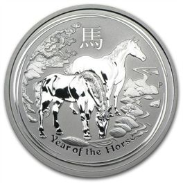 Lunar II: Year of the Horse 2 oz Silver 2014