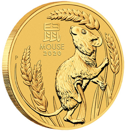 Lunar III: Year of the Mouse 1/2 oz Gold 2020