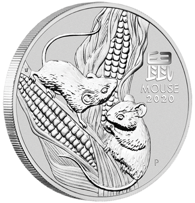 Lunar III: Year of the Mouse 2 oz Silver 2020