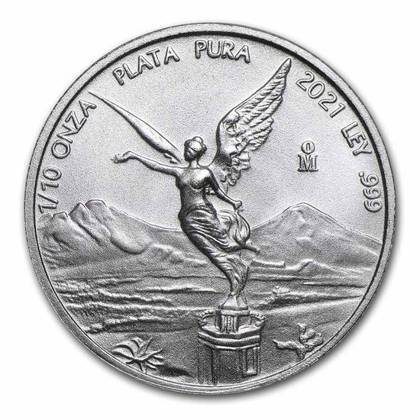 Mexican Libertad 1/10 oz Silver 2021
