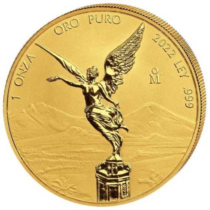 Mexican Libertad 1 oz Gold 2022 Reverse Proof 