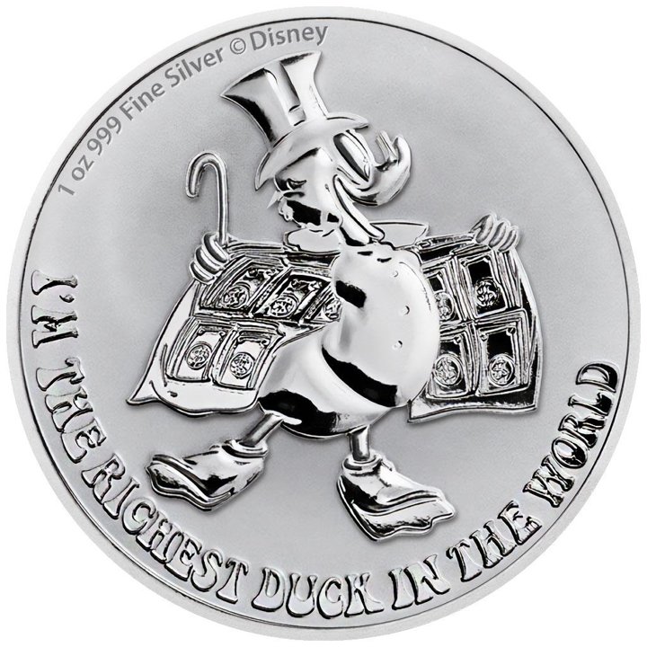 Niue: Disney -  Scrooge McDuck 1 oz Silver 2022