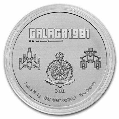 Niue: Galaga - 40th Anniversary 1 oz Silver 2021 