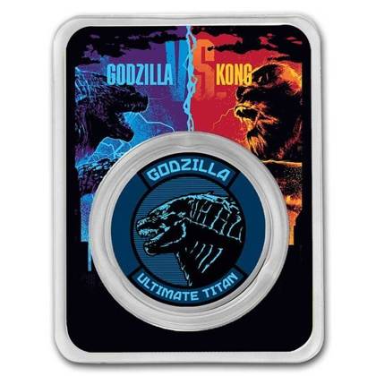 Niue: Godzilla 1 oz Silver 2021 Colorized  