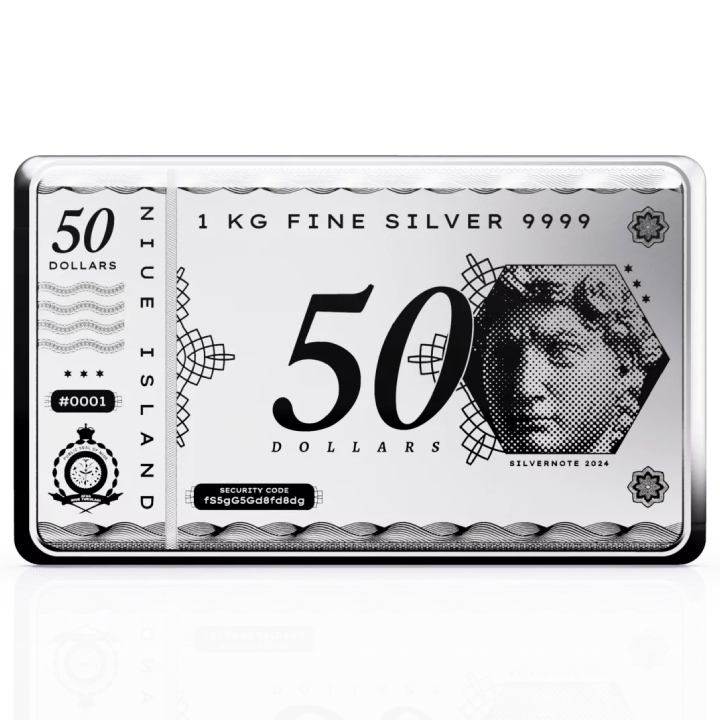Niue: Silver Note Coinbar 1000 grams Silver 2024