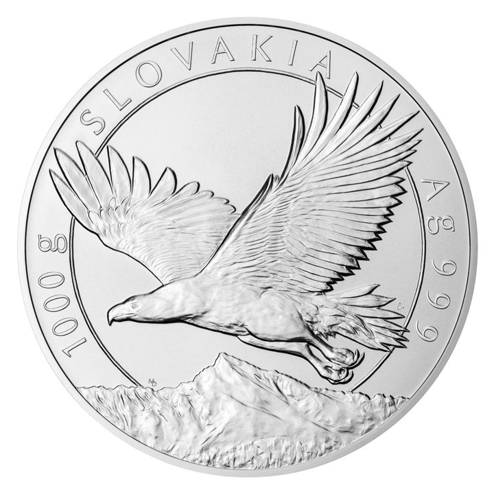 Niue: Slovakia Eagle 1000 grams Silver 2023