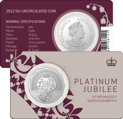 Platinum Jubilee of HM Queen Elizabeth II Copper-nickel 2022 