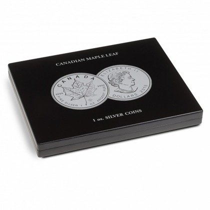 Presentation cases for 20 Maple Leaf Silver coins in capsules Leuchtturm