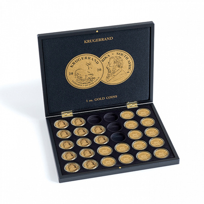 Presentation cases for 30 x 1 oz Krugerrand Gold coins in capsules Leuchtturm