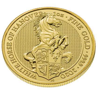 The Queen’s Beasts 2020: The White Horse of Hanover 1 oz Gold