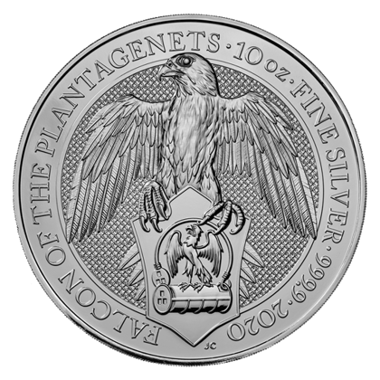 The Queen’s Beasts: The Falcon of the Plantagenets 10 oz Silver 2020