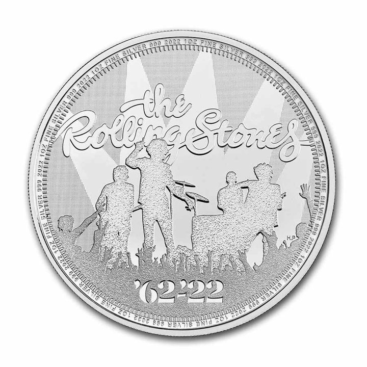 The Rolling Stones 1 oz Silver 2022 