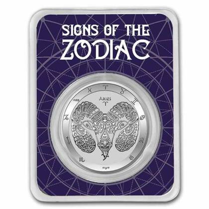 Tokelau: Zodiac Series - Aries 1 oz Silver 2022 Slab 
