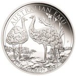 2-Coin Set Australian Emu 1 oz Silver Proof 2018 and 2019