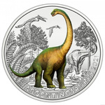 Argentinosaurus huinculensis colorized 3 Euro Copper 2021