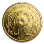 China Panda 1/2 oz Gold 1986