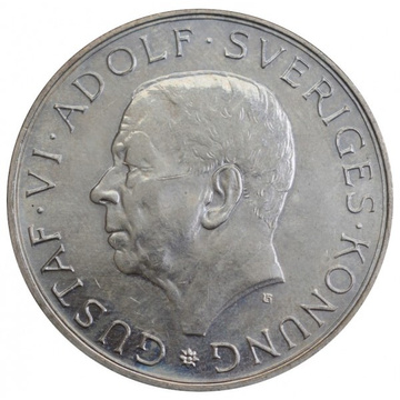 Suecia, 90º Cumpleaños de Gustavo VI Adolfo 10 Coronas 1972