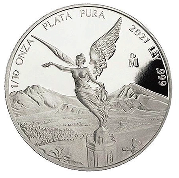 Libertad Mexicana 1/10 oz Plata 2021 Proof