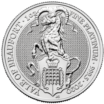 Bestias de la Reina: Yale Beauforts 1 oz Platino 2020