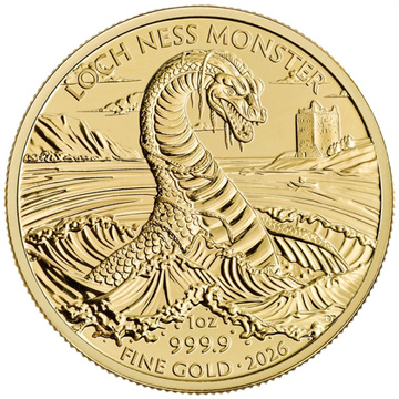 The Royal Mint: Criaturas legendarias – Monstruo del Lago Ness, 1 onza de oro, 2026