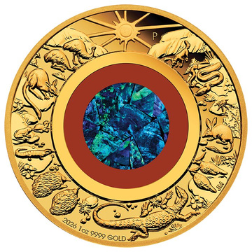 Wonders of Australia: The Outback, 1 onza de oro, 2026, Opal Proof